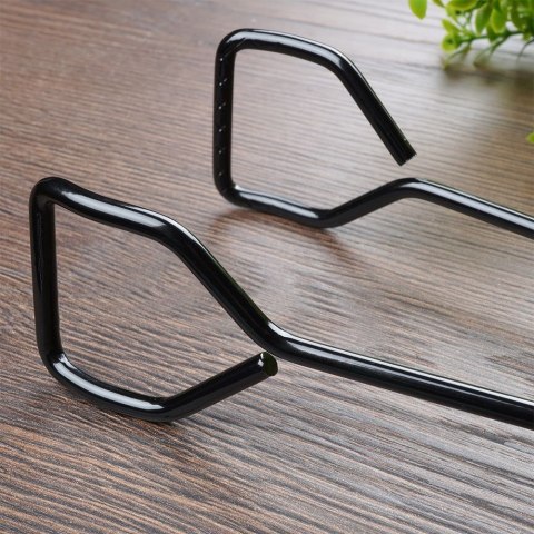 Szczypce grillowe metalowe czarne 31,5 cm