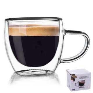 Szklanka termiczna z podwójną ścianką do kawy. 0,1 l