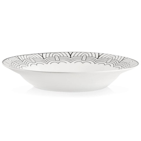 Talerz obiadowy głęboki porcelanowy MAYA 22,5 cm, 700 ml Talerz obiadowy głęboki porcelanowy MAYA 22,5 cm, 700 ml