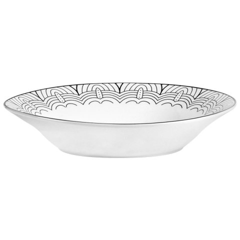 Talerz obiadowy głęboki porcelanowy MAYA 22,5 cm, 700 ml Talerz obiadowy głęboki porcelanowy MAYA 22,5 cm, 700 ml