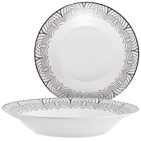 Talerz obiadowy głęboki porcelanowy MAYA 22,5 cm, 700 ml Talerz obiadowy głęboki porcelanowy MAYA 22,5 cm, 700 ml
