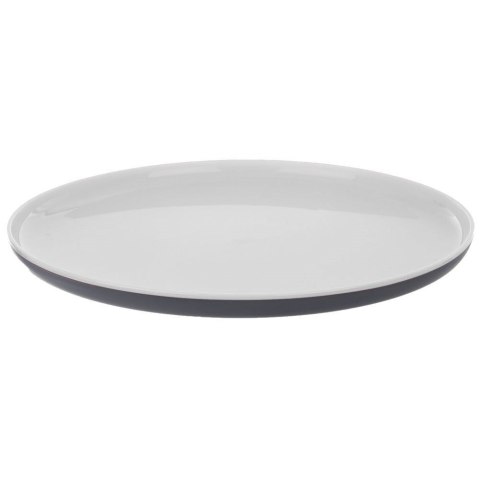 Talerz obiadowy okrągły płytki turystyczny plastikowy płaski nietłukący AURA 25 cm