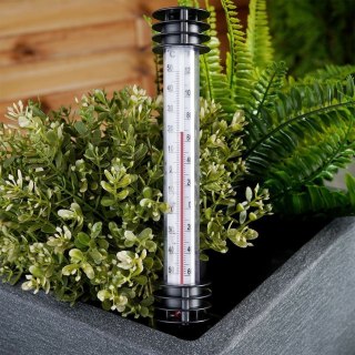 Termometr zewnętrzny wbijany biały 23 cm