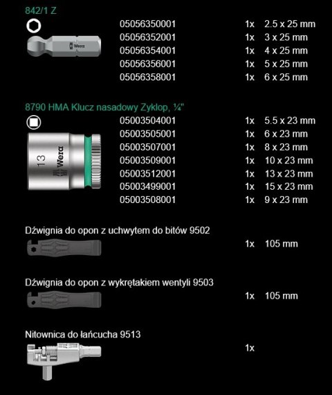 BICYCLE SET 3 A, 40 CZĘŚCI BICYCLE SET 3 A, 40 CZĘŚCI