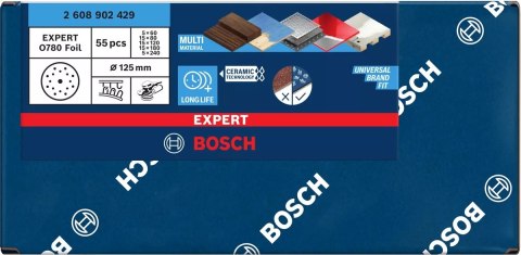 KRĄŻEK ŚCIERNY FOLIA EXPERT O780 125MM 55PC KRĄŻEK ŚCIERNY FOLIA EXPERT O780 125MM 55PC