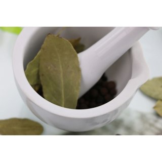 Moździerz do przypraw ceramiczny z tłuczkiem do ucierania przypraw ziół orzechów 10,5 cm