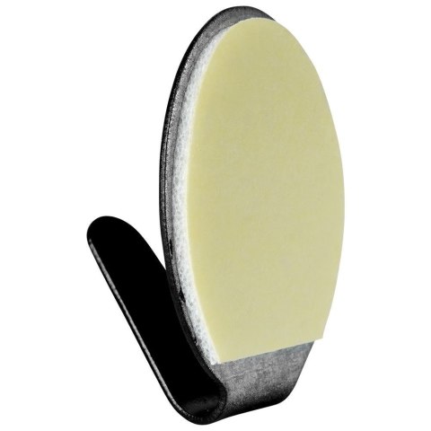 Wieszak samoprzylepny na ręcznik ścierkę / haczyk stalowy owal czarny 6 szt. 3x2 cm Wieszak samoprzylepny na ręcznik ścierkę / haczyk stalowy owal czarny 6 szt. 3x2 cm
