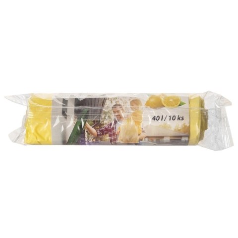 Worki na śmieci zapachowe cytrynowe 40 l 10 szt. Worki na śmieci zapachowe cytrynowe 40 l 10 szt.