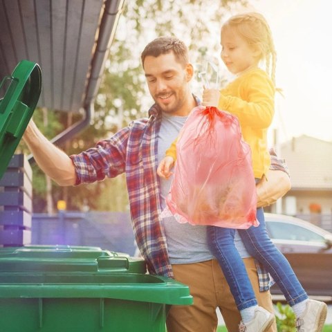 Worki na śmieci zapachowe truskawkowe 60 l 10 szt. Worki na śmieci zapachowe truskawkowe 60 l 10 szt.