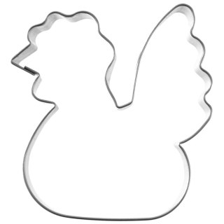 Wykrawacz cukierniczy stalowy foremka do ciastek pierników kura kurka wielkanocna 6,5 cm