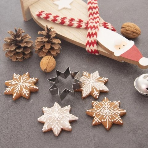 Wykrawacz do ciastek stalowy gwiazda 6 cm Wykrawacz do ciastek stalowy gwiazda 6 cm