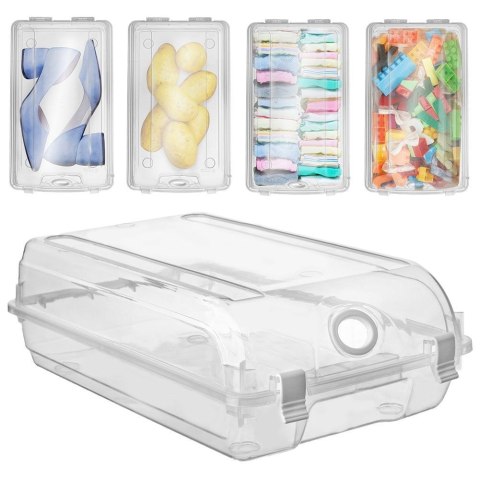 Pojemnik organizer pudełko zamykane na buty obuwie do przechowywania butów 33x19 cm Pojemnik organizer pudełko zamykane na buty obuwie do przechowywania butów 33x19 cm