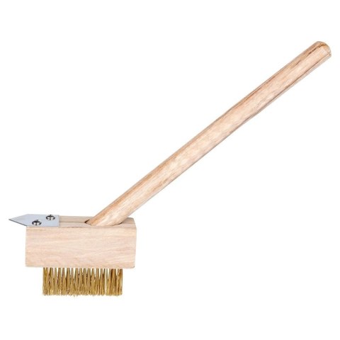 Szczotka do chwastów, kostki brukowej ze skrobakiem 35 cm Szczotka do chwastów, kostki brukowej ze skrobakiem 35 cm