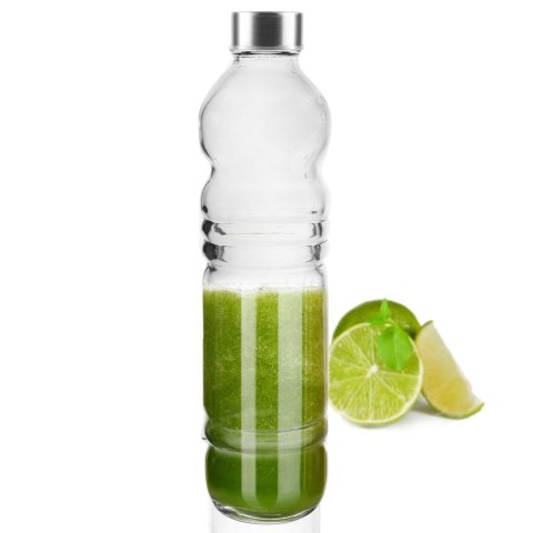 Butelka szklana na wodę sok lemoniadę smoothie koktajl 1,1 l Butelka szklana na wodę sok lemoniadę smoothie koktajl 1,1 l
