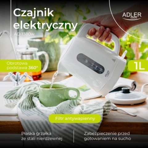 Czajnik elektryczny 1,0 L | STRIX | Obrotowa podstawa |