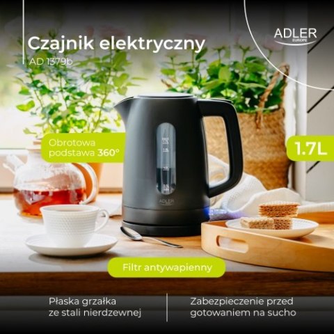 Czajnik elektryczny 1,7 L | STRIX | Płaska grzałka | Automatyczne wyłączanie | czarny Czajnik elektryczny 1,7 L | STRIX | Płaska grzałka | Automatyczne wyłączanie | czarny