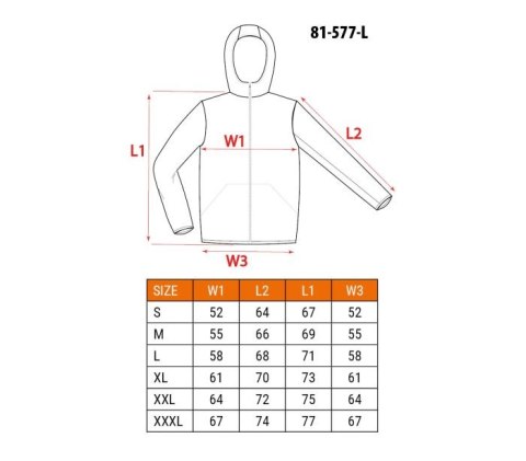KURTKA MIX&MATCH 4-WAY STRETCH ZIELONA ROZMIAR XXL