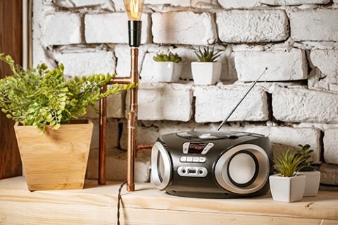Radio Boombox CD-MP3 | USB | FM Radio | AUX | Gniazdo słuchawkowe Radio Boombox CD-MP3 | USB | FM Radio | AUX | Gniazdo słuchawkowe