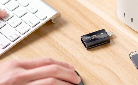Adata Dysk Zewnętrzny SSD SC730 512G USB 3.2C/A 600/600MB/s czarny ADATA Adata Dysk Zewnętrzny SSD SC730 512G USB 3.2C/A 600/600MB/s czarny ADATA