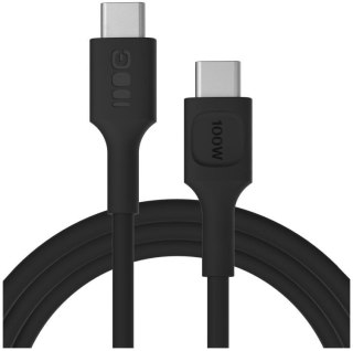 KABEL USB-C / USB-C Greencell PowerFlex 200cm PD 100W czarny silikonowy GREEN CELL