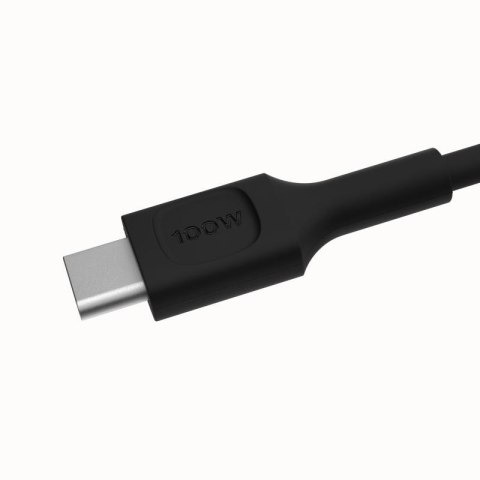 KABEL USB-C / USB-C Greencell PowerFlex 30cm PD 100W czarny silikonowy GREEN CELL