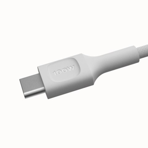 KABEL USB-C / USB-C Greencell PowerStream 120cm PD 100W biały w oplocie GREEN CELL