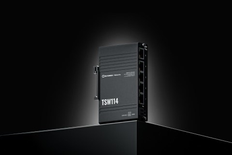 Teltonika TSW114 switch przemysłowy 5xGE (TSW114000000) DIN TELTONIKA