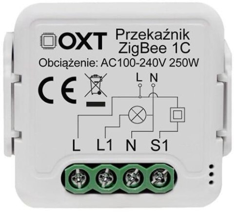 Moduł OXT mini przekaźnik 1 obwód ZigBee TUYA OXT
