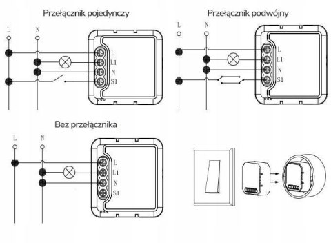 Moduł OXT mini przekaźnik 1 obwód ZigBee TUYA OXT