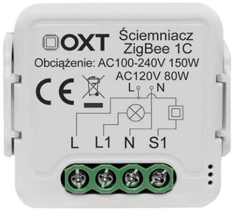 Moduł OXT mini ściemniacz 1 obwód ZigBee TUYA OXT
