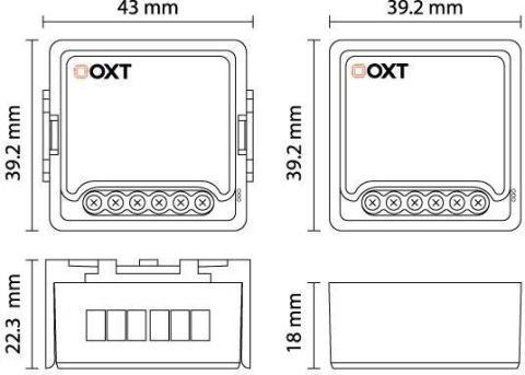 Moduł OXT mini ściemniacz 1 obwód ZigBee TUYA OXT