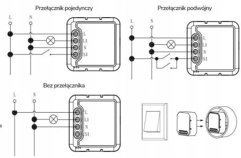 Moduł OXT mini ściemniacz 1 obwód ZigBee TUYA OXT