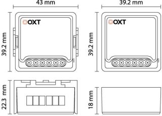 Moduł OXT przekaźnik 1 obw. pomiar 16A ZigBee TUYA OXT