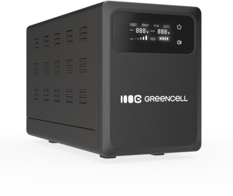 UPS ZASILACZ AWARYJNY Greencell PowerCore 1200VA 800W AVR 12VDC LCD GREEN CELL