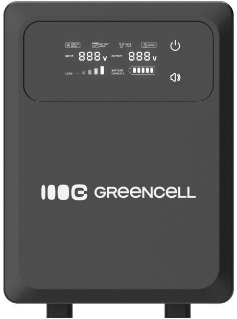 UPS ZASILACZ AWARYJNY Greencell PowerCore 1200VA 800W AVR 12VDC LCD GREEN CELL