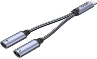 Unitek Adapter USB-C na 2 x port USB-C audio i 18W UNITEK