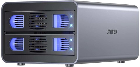 Unitek Obudowa RAID do dysku SATA 2.5''/3.5'' - 4 tryby, 40TB, 5Gb/s UNITEK