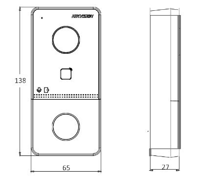 Zestaw wideodomofonowy Hikvision DS-KIS603-P(C) HIKVISION