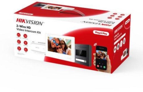 Zestaw wideodomofonowy Hikvision DS-KIS704EY/Aluminum HIKVISION Zestaw wideodomofonowy Hikvision DS-KIS704EY/Aluminum HIKVISION