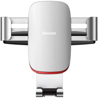 Baseus Metal Age Gravity Car Mount metalowy samochodowy uchwyt grawitacyjny na slot CD srebrny (SUYL-J0S) BASEUS