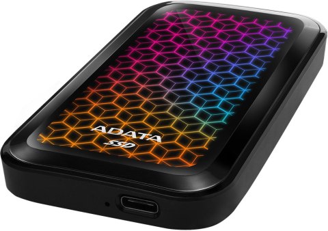 DYSK ZEWNĘTRZNY ADATA SSD SE770G 512G USB3.2-A/C RGB ADATA