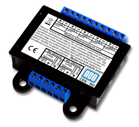 ACO CDN-WZ Moduł służy do wykrywania zwarcia linii lub uszkodzenia unifonu w lokalu. ACO ACO CDN-WZ Moduł służy do wykrywania zwarcia linii lub uszkodzenia unifonu w lokalu. ACO