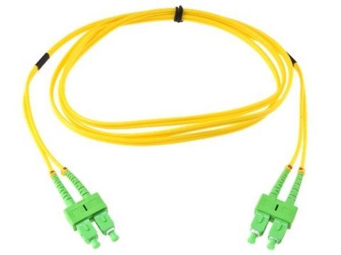 PATCHCORD ŚWIATŁOWODOWY SM 1,5M DUPLEX 9/125, SC/APC-SC/APC OPTIX PATCHCORD ŚWIATŁOWODOWY SM 1,5M DUPLEX 9/125, SC/APC-SC/APC OPTIX
