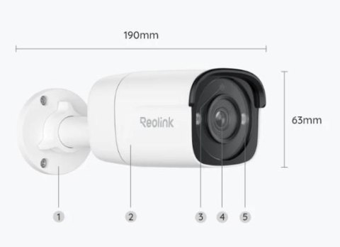 Kamera IP Reolink P320 5MP POE biała REOLINK
