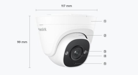 Kamera IP Reolink P324 5MP PoE REOLINK