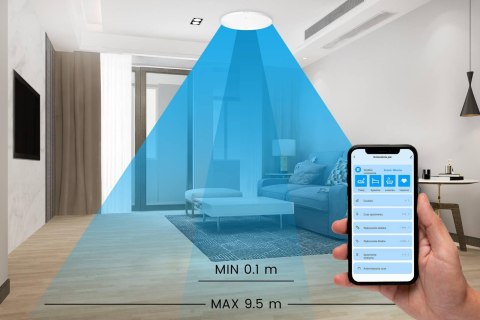 OXT Czujnik radar obecności jasności 230V WiFi TUYA T150 OXT