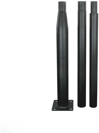 Słup oświetleniowy BEMKO składany 3 m 160×160 mm fi 60 mm czarny CAMSAFE