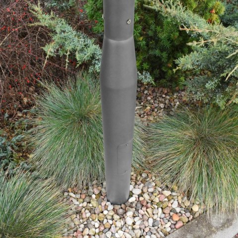 Słup oświetleniowy BEMKO składany 3 m 160×160 mm fi 60 mm szary CAMSAFE