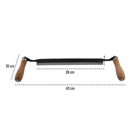 Ośnik do korowania kory prosty 25cm Bituxx