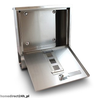 Skrzynka pocztowa na listy z gazetnikiem ze stali inox Bituxx